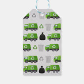 ゴミごみトラック誕生日ありがとうラベル ギフトタグ (裏面)