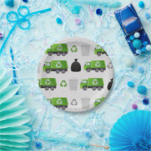 ゴミごみトラック誕生日 ペーパープレート (パーティー)