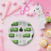 ゴミごみトラック誕生日 ペーパープレート (パーティー)