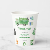 ゴミごみトラック1st誕生日パーティー紙カップ 紙コップ (正面)