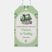 ゴミごみトラック1st誕生日パーティー ギフトタグ (正面)