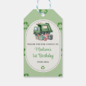 ゴミごみトラック1st誕生日パーティー ギフトタグ (裏面)
