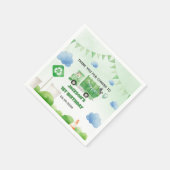 ゴミごみトラック1st誕生日パーティー スタンダードカクテルナプキン (角)