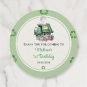 ゴミごみトラック1st誕生日パーティー フェイバータグ (裏面)