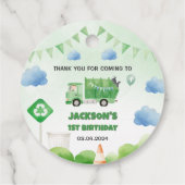 ゴミごみトラック1st誕生日パーティー フェイバータグ (裏面)