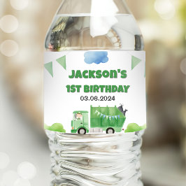 ゴミごみトラック1st誕生日パーティー ペットボトルラベル