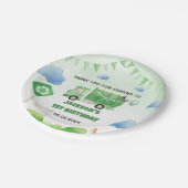 ゴミごみトラック1st誕生日パーティー ペーパープレート (アングル)