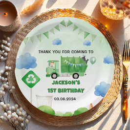 ゴミごみトラック1st誕生日パーティー ペーパープレート