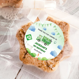 ゴミごみトラック1st誕生日パーティー ラウンドシール