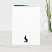 ゴミのデュオかわいい動物のクリスマスメッセージ カード (裏面)