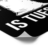 ゴミの日は火曜日トランプガルビージュトランプレトロトラ ポスター (角)