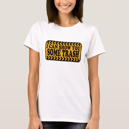 ゴミを見せよう Tシャツ (正面)