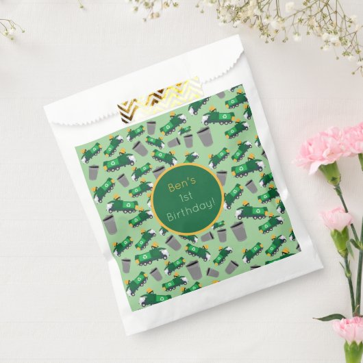 ゴミカスタマイズトラックパターンのリサイクル フェイバーバッグ (封をした状態)