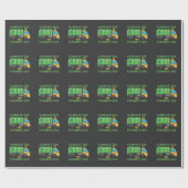 ゴミデーキッズゴミトラックゴミリサイクル ラッピングペーパー (フラット)