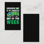 ゴミデーゴミトラックごみ処理ダンプスター 名刺 (正面/裏面)