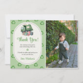 ゴミトラックの誕生日パーティーお礼カード 招待状 (正面)