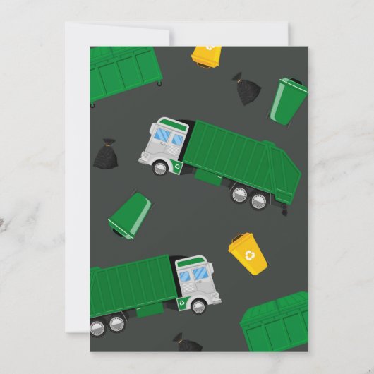 ゴミトラック誕生日、ゴミトラック第6誕生日 招待状 (裏面)