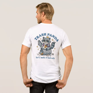 ゴミパンダだけど、可愛く見えるようにしてる 面白いラッコ トライブレンドＴシャツ