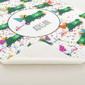 ゴミパーソナライズされたトラックパーティーパターンのリサイクル シェルパブランケット (3/4)