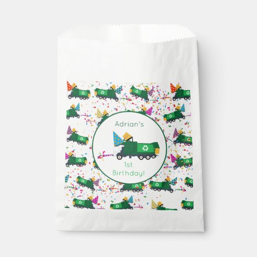 ゴミパーソナライズされたトラックパーティーパターンのリサイクル フェイバーバッグ (正面)