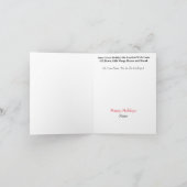 ゴミ収集人 シルエット クリスマスカード カード (内部)