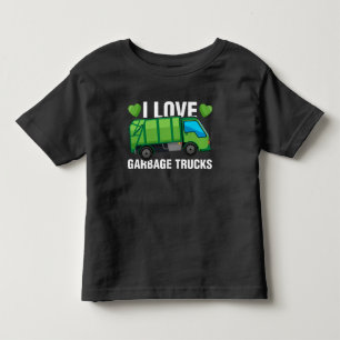 ゴミ収集車が好き トドラーTシャツ