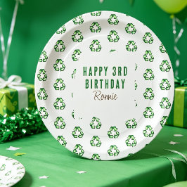 ゴミ収集車の誕生日パーティーグッズ 子供用 ペーパープレート