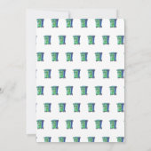 ゴミ収集車パーティー 出発準備OK！ 子供の誕生日 招待状 (裏面)