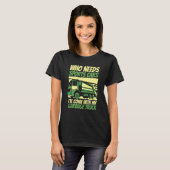 ゴミ収集車 ごみ ゴミ箱 ゴミ収集車 2 Tシャツ (正面フル)