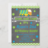 ゴミ収集車 招待状 (正面)