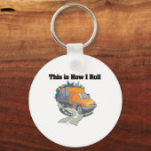 ゴミ収集車(How I Roll) キーホルダー (正面)