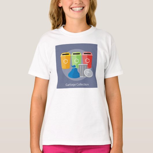 ゴミ収集 Tシャツ (正面)
