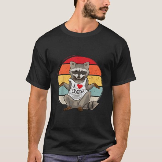 ゴミ好きアライグマ ダスイート Tシャツ (正面)