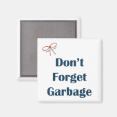 ゴミ忘れ除けマグネットを使用しない マグネット (正面/裏面)