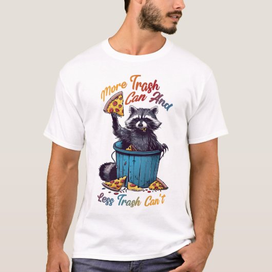 ゴミ箱が増え、ゴミ箱が減る Tシャツ (正面)