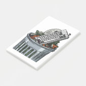 ゴミ箱の上のキーボード ポストイット (アングル)
