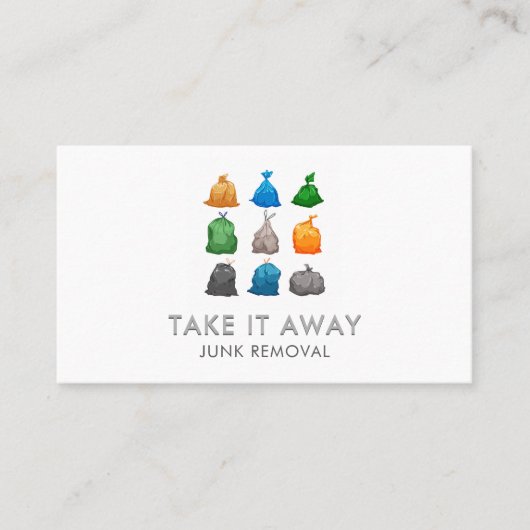 ゴミ箱の取り除き 名刺 (正面)