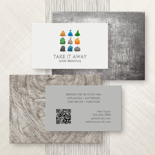 ゴミ箱の取り除き 名刺