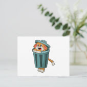 ゴミ箱の犬 ポストカード (スタンド正面)