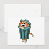 ゴミ箱の犬 ポストカード (正面/裏面)