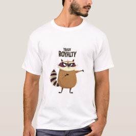 ゴミ箱の王様 楽しい サッシー アライグマ キャラクター ギフト Tシャツ