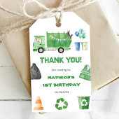 ゴミ箱トラック1st誕生日パーティーギフトラベル ギフトタグ