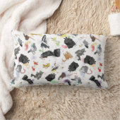 ゴミ箱パンダと友人 ランバークッション (ブランケット)