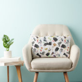 ゴミ箱パンダと友人 ランバークッション (椅子)