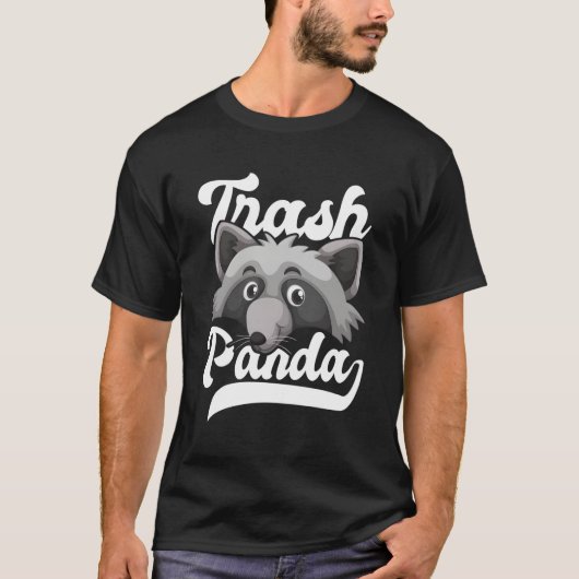 ゴミ箱パンダラクーン Tシャツ (正面)