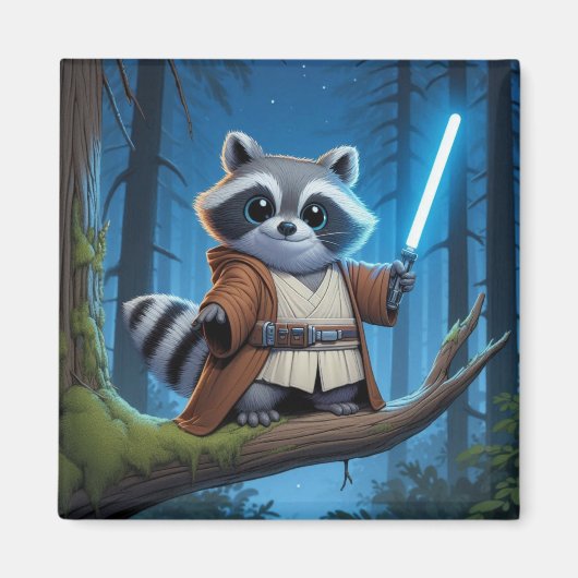 ゴミ箱パンダ宇宙ナイト マグネット (正面)