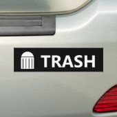 ゴミ箱ラベル貼りシール バンパーステッカー (車上)