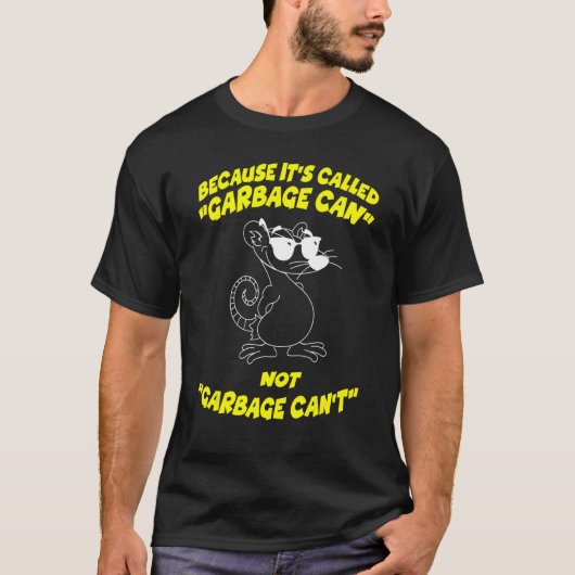 ゴミ袋のポッサムだから Tシャツ (正面)