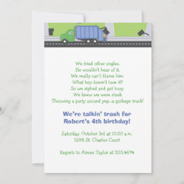 ゴミ話し誕生日 招待状