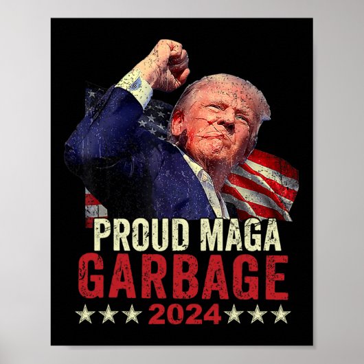 ゴミ誇りを持ったトランプのサポート4 ポスター (正面)